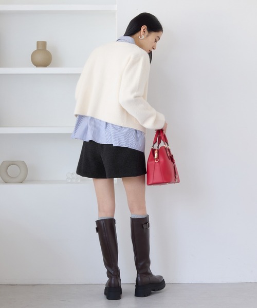 VIS（ビス）の「ジャージメルトンベルト付きショートパンツ（その他パンツ・レディース・グレー系その他/ベージュ/チャコールグレー・S/M）」の8枚目の写真