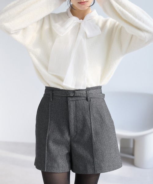 ジャージメルトンベルト付きショートパンツ（その他パンツ）｜VIS