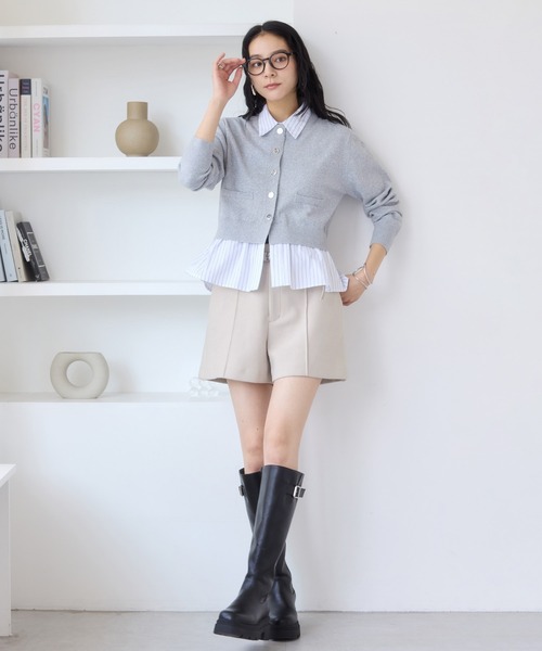 VIS（ビス）の「ジャージメルトンベルト付きショートパンツ（その他パンツ・レディース・グレー系その他/ベージュ/チャコールグレー・S/M）」の17枚目の写真