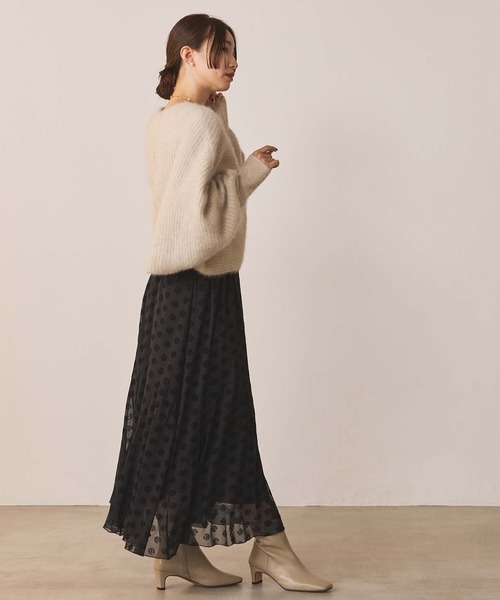 Gready Brilliant（グレディブリリアン）の「フロッキープリントチュールスカート（スカート・レディース・その他/レオパード・FREE）」の4枚目の写真