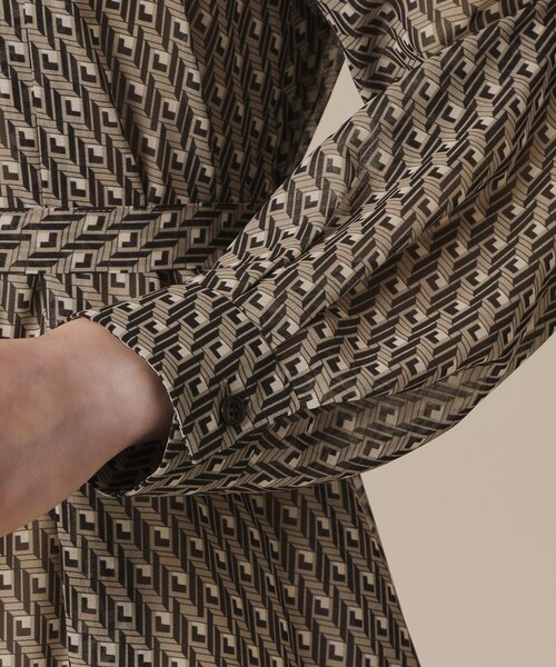 MACKINTOSH LONDON（マッキントッシュ ロンドン）の「キューブプリントワンピース（ワンピース・レディース・オレンジ/グリーン系その他/ベージュ・40/38）」の9枚目の写真