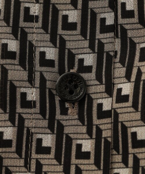 MACKINTOSH LONDON（マッキントッシュ ロンドン）の「キューブプリントワンピース（ワンピース・レディース・オレンジ/グリーン系その他/ベージュ・40/38）」の8枚目の写真