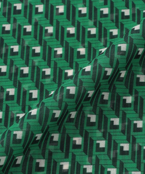 MACKINTOSH LONDON（マッキントッシュ ロンドン）の「キューブプリントワンピース（ワンピース・レディース・オレンジ/グリーン系その他/ベージュ・40/38）」の6枚目の写真