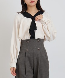 ASTORIA ODIER | スカーフ風ボウタイブラウス(シャツ/ブラウス)