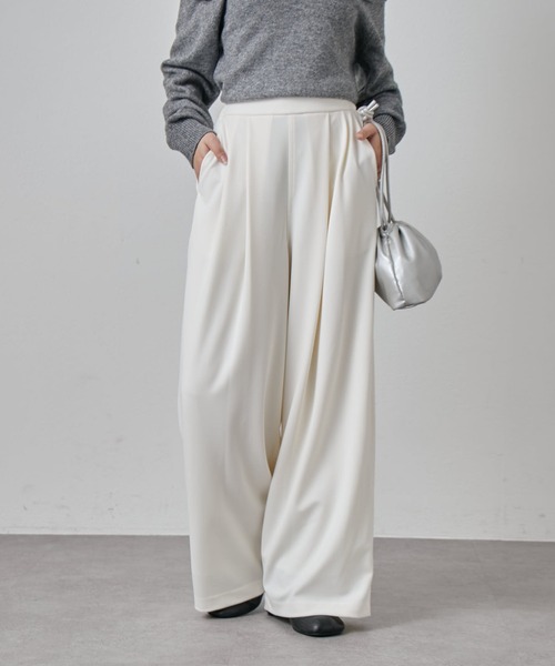ポンチ2タックワイドパンツ（スラックス）｜Lui's（ルイス）の