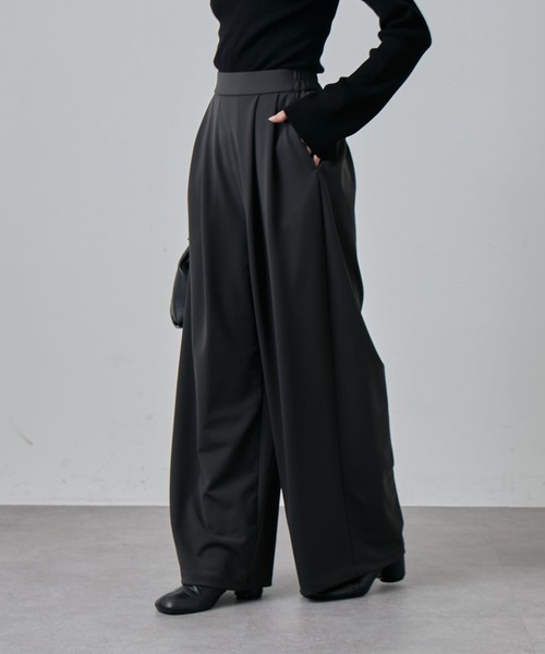 ポンチ2タックワイドパンツ（スラックス）｜Lui's（ルイス）の