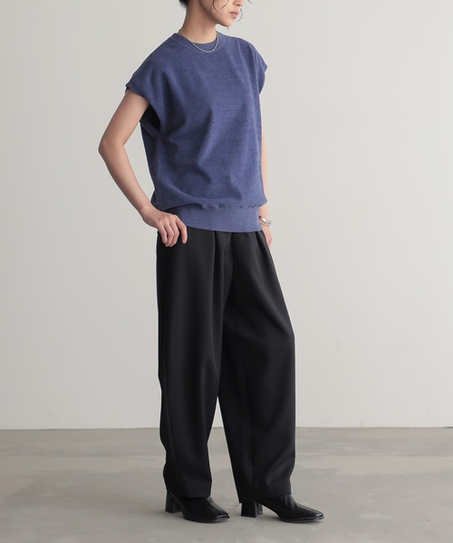 for/c（フォーシー）の「[セットアップ対応]タックカーブパンツ【サスティナブル】（その他パンツ・レディース・ブラック/ライトベージュ・M/L/LL/PM/TM）」の11枚目の写真