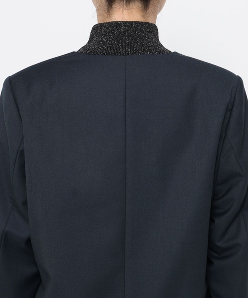 【完売】HARE KANAGUノーカラージャケット ブルーグレー KANAGUノーカラージャケット(HARE)（ノーカラージャケット）｜HARE