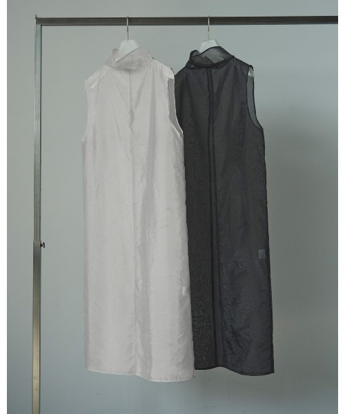 anuke（アンヌーク）の「anuke Sheer Turtle Onepiece（ワンピース・レディース・ライトグレー/ブラック・FREE）」の6枚目の写真