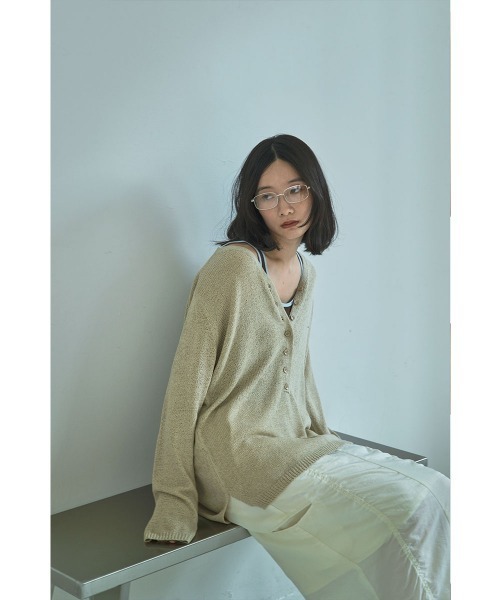 marjour(マージュール)の「LAYERED PIPING TANKTOP(タンクトップ・レディース・ブラウン/クリーム・M)」の5枚目の写真