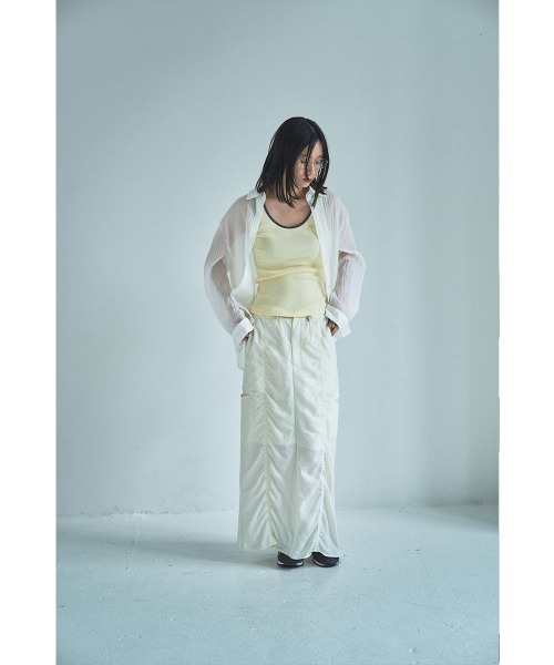 marjour(マージュール)の「LAYERED PIPING TANKTOP(タンクトップ・レディース・ブラウン/クリーム・M)」の18枚目の写真