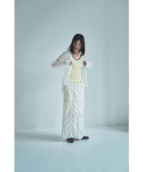 marjour(マージュール)の「LAYERED PIPING TANKTOP(タンクトップ・レディース・ブラウン/クリーム・M)」の19枚目の写真