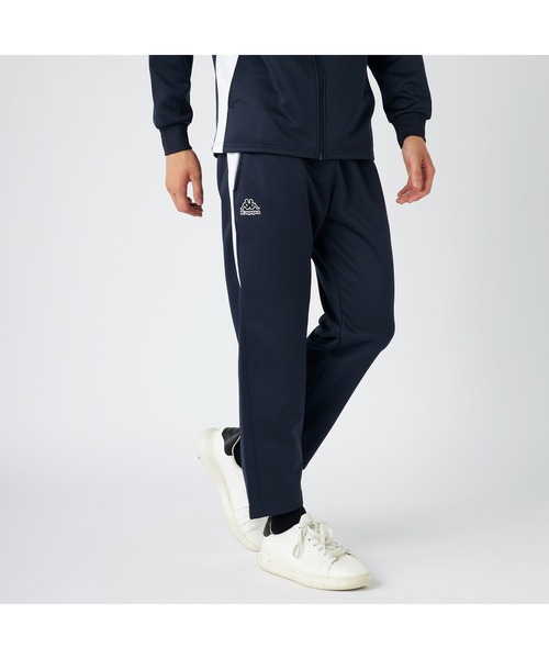 Kappa(カッパ)の「Kappa カッパ ブランド ワンポイント ロゴ 裏起毛 ブリスタージャージ トラックパンツ(その他パンツ・メンズ・ネイビー/ブラック・M/LL/L)」の2枚目の写真