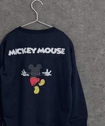 Disney（ディズニー）の「【Disney/ディズニー】MICKEY　ミッキーマウス　キッズ　オーバーサイズ　綿タッチミニ裏毛　スウェット（スウェット）」