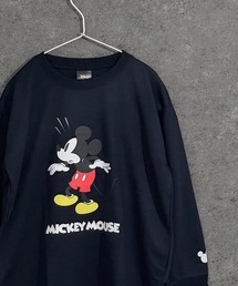 Disney（ディズニー）の「【Disney/ディズニー】MICKEY　ミッキーマウス　キッズ　オーバーサイズ　綿タッチミニ裏毛　スウェット（スウェット）」