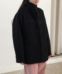YUGA_YGMC 　Lapel single-breasted wool-look coat