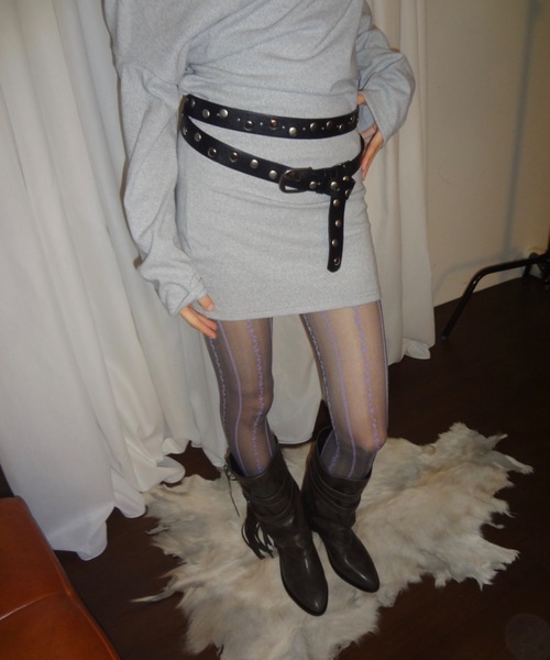 DTYYPE（ドタイプ）の「マルチウェイスタッズロングベルト（ベルト・レディース・ブラック・FREE）」の7枚目の写真