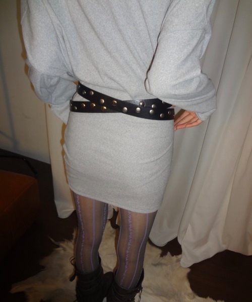 DTYYPE（ドタイプ）の「マルチウェイスタッズロングベルト（ベルト・レディース・ブラック・FREE）」の8枚目の写真