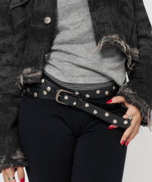 DTYYPE（ドタイプ）の「マルチウェイスタッズロングベルト（ベルト・レディース・ブラック・FREE）」の12枚目の写真