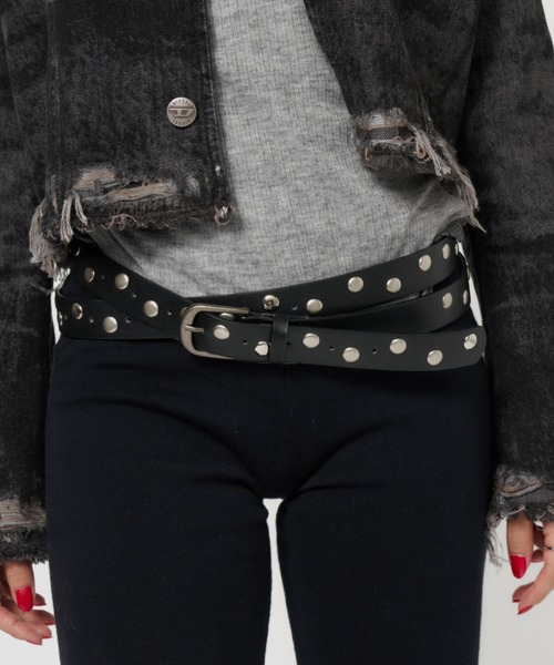 DTYYPE（ドタイプ）の「マルチウェイスタッズロングベルト（ベルト・レディース・ブラック・FREE）」の11枚目の写真