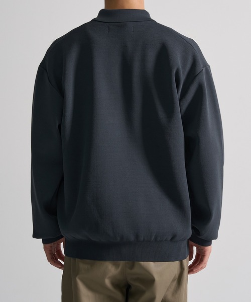 CITY TOKYO（シティトウキョウ）の「【CITY TOKYO/シティートーキョー】Joint knit ポロカーディガン（カーディガン/ボレロ・メンズ・ネイビー/ライトブルーグレー・1/2）」の6枚目の写真