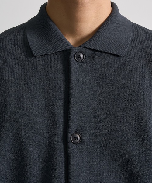 CITY TOKYO（シティトウキョウ）の「【CITY TOKYO/シティートーキョー】Joint knit ポロカーディガン（カーディガン/ボレロ・メンズ・ネイビー/ライトブルーグレー・1/2）」の7枚目の写真