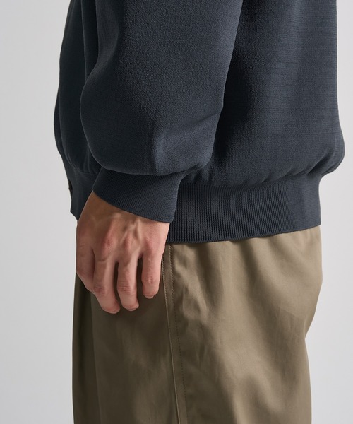 CITY TOKYO（シティトウキョウ）の「【CITY TOKYO/シティートーキョー】Joint knit ポロカーディガン（カーディガン/ボレロ・メンズ・ネイビー/ライトブルーグレー・1/2）」の10枚目の写真