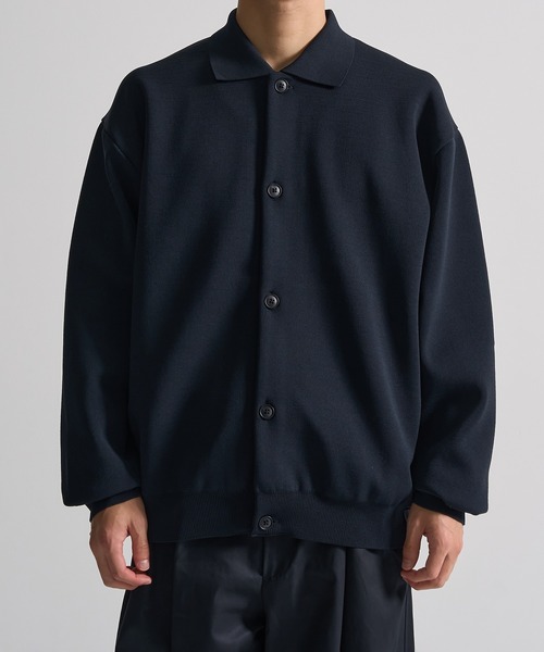 CITY TOKYO（シティトウキョウ）の「【CITY TOKYO/シティートーキョー】Joint knit ポロカーディガン（カーディガン/ボレロ・メンズ・ネイビー/ライトブルーグレー・1/2）」の14枚目の写真