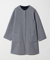 A DAY IN THE LIFE UNITED ARROWS | リバーシブル Aラインコート <A DAY IN THE LIFE>(ノーカラーコート)