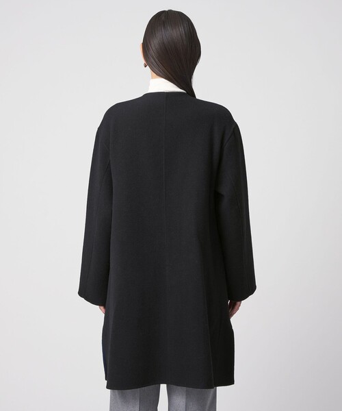 A DAY IN THE LIFE UNITED ARROWS(アデイインザライフユナイテッドアローズ)の「リバーシブル Aラインコート <A DAY IN THE LIFE>(ノーカラーコート・レディース・モカ/ネイビー/ブラック/ライトグレー・FREE)」の17枚目の写真