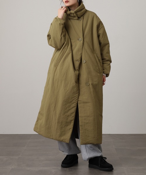 devoa リネンロングコート オリーブ サイズ2 devoa リネンロングコート