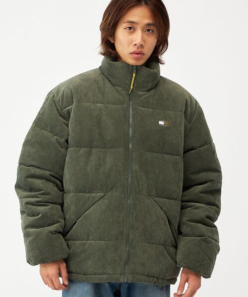 tommy jeans（トミー ジーンズ）の「コーデュロイパッファーエクストリームジャケット（ダウンジャケット/コート・メンズ・グリーン/ブラウン系その他・MEDIUM/SMALL/LARGE/X-LARGE）」の3枚目の写真