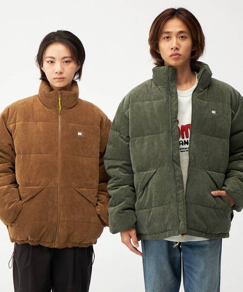 tommy jeans（トミー ジーンズ）の「コーデュロイパッファーエクストリームジャケット（ダウンジャケット/コート・メンズ・グリーン/ブラウン系その他・MEDIUM/SMALL/LARGE/X-LARGE）」の7枚目の写真