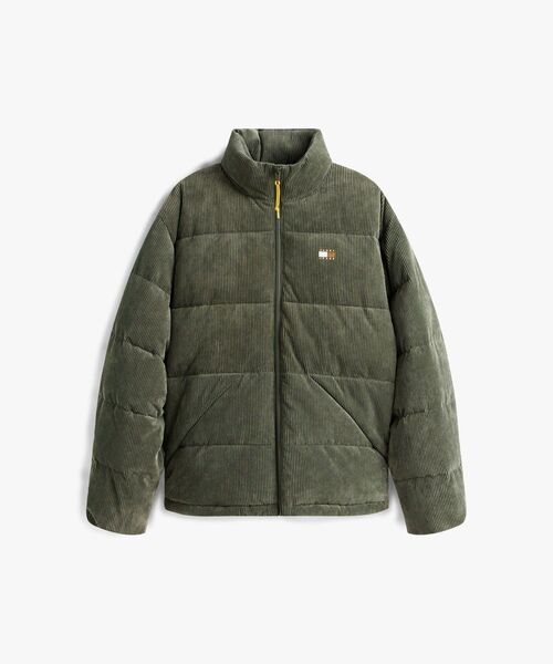 tommy jeans（トミー ジーンズ）の「コーデュロイパッファーエクストリームジャケット（ダウンジャケット/コート・メンズ・グリーン/ブラウン系その他・MEDIUM/SMALL/LARGE/X-LARGE）」の19枚目の写真