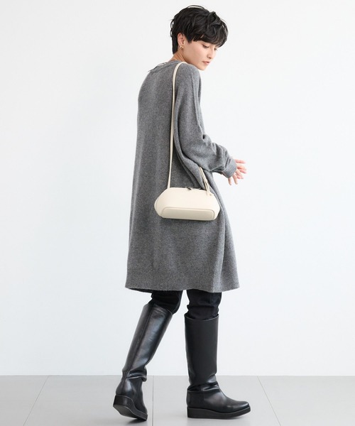 BARNYARDSTORM（バンヤードストーム）の「BARNYARDSTORM / ウールチュニックニット（ニット/セーター・レディース・グレー/ブラック・FREE）」の16枚目の写真