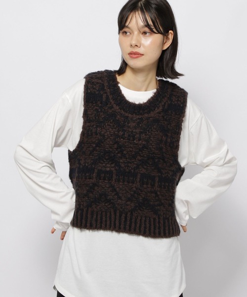 ニコアンド　ジャンベスト 新品】ニコアンド be with M Misayoジャンベスト 黒 FREE - メルカリ