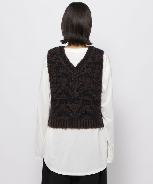 セール】2WAYジャガードベスト（ベスト）｜niko and（ニコアンド