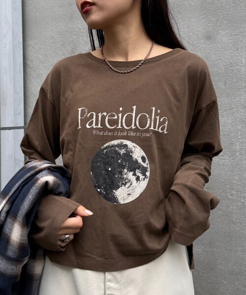 セール】クロップド丈ピグメントフォトプリントTee（Tシャツ