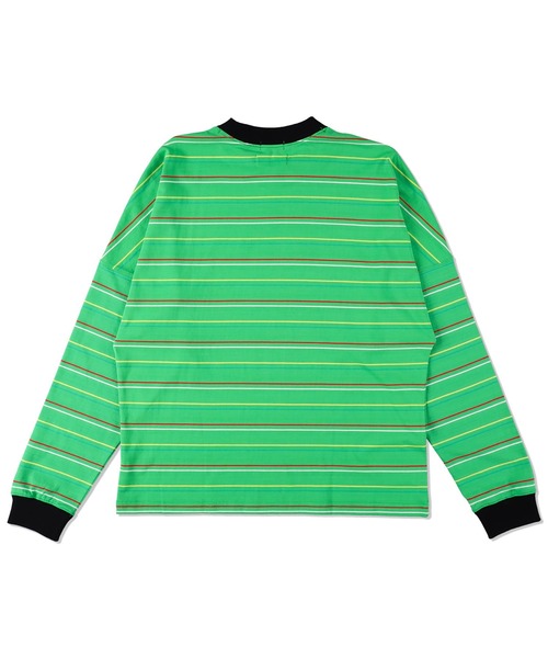 WIND AND SEA(ウィンダンシー)の「ARNOLD PALMER x WDS L/S Multi Border Tee(Tシャツ/カットソー・メンズ・グリーン/ブラック・L/XL)」の3枚目の写真