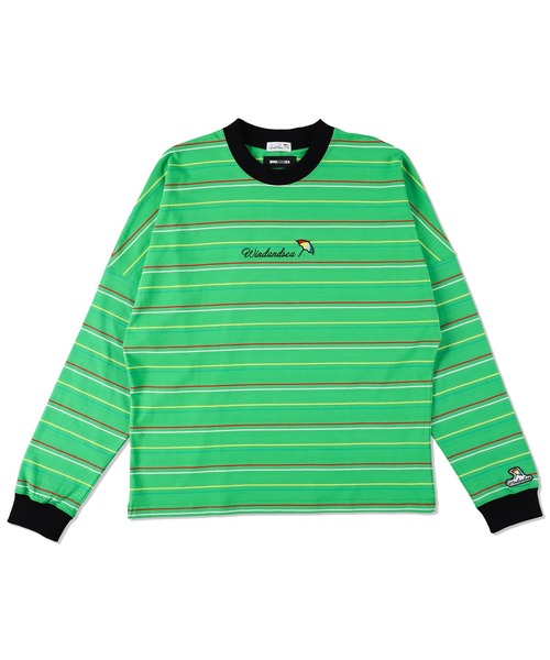 WIND AND SEA(ウィンダンシー)の「ARNOLD PALMER x WDS L/S Multi Border Tee(Tシャツ/カットソー・メンズ・グリーン/ブラック・L/XL)」の6枚目の写真