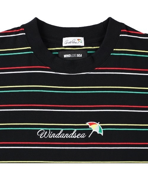 WIND AND SEA(ウィンダンシー)の「ARNOLD PALMER x WDS L/S Multi Border Tee(Tシャツ/カットソー・メンズ・グリーン/ブラック・L/XL)」の7枚目の写真