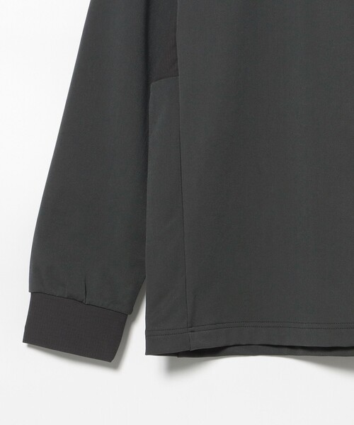 BEAMS GOLF(ビームスゴルフ)の「〈MEN〉ORANGE LABEL / ストレッチ 裏起毛 モックネックシャツ(Tシャツ/カットソー・メンズ・チャコールグレー/ブラック/ホワイト・S/M/L/XL)」の9枚目の写真