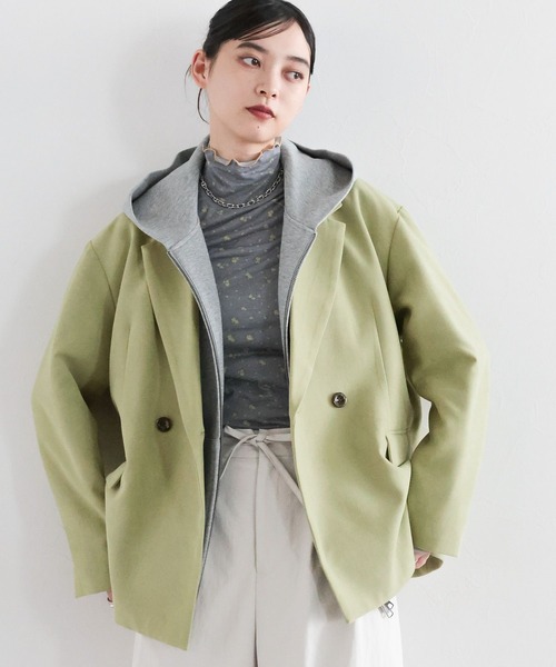 セール】細コールテーラードジャケット/セットアップ対応（テーラード
