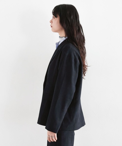 RAGEBLUE（レイジブルー）の「細コールテーラードジャケット/セットアップ対応（テーラードジャケット・レディース・ネイビー/グリーン・FREE）」の14枚目の写真