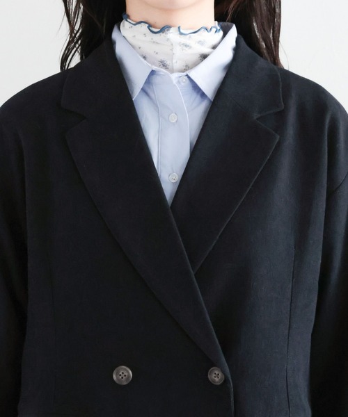 RAGEBLUE（レイジブルー）の「細コールテーラードジャケット/セットアップ対応（テーラードジャケット・レディース・ネイビー/グリーン・FREE）」の17枚目の写真