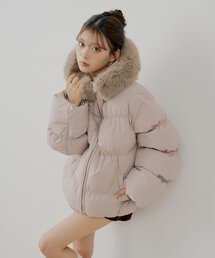 Chico(チコ)のファー取り外しミドルルーズ中綿ブルゾン(その他アウター)