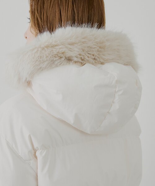 新色追加】ファー取り外しミドルルーズ中綿ブルゾン（その他アウター