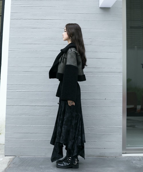 セール】フェイクレザームートン（ムートンコート）｜VEILA（ヴェイラ