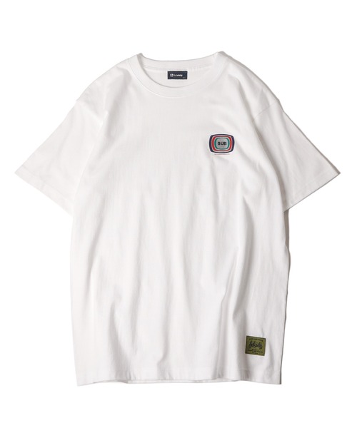 Subciety(サブサエティ)の「Broadcasting tee(Tシャツ/カットソー・メンズ・ブラック/オレンジ/ホワイト・SMALL/MEDIUM/LARGE/X-LARGE/XX-LARGE)」の4枚目の写真