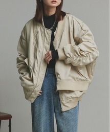 ad thie（アドティエ）の「ギャザーデザイン アシンメトリー MA-1（MA-1）」